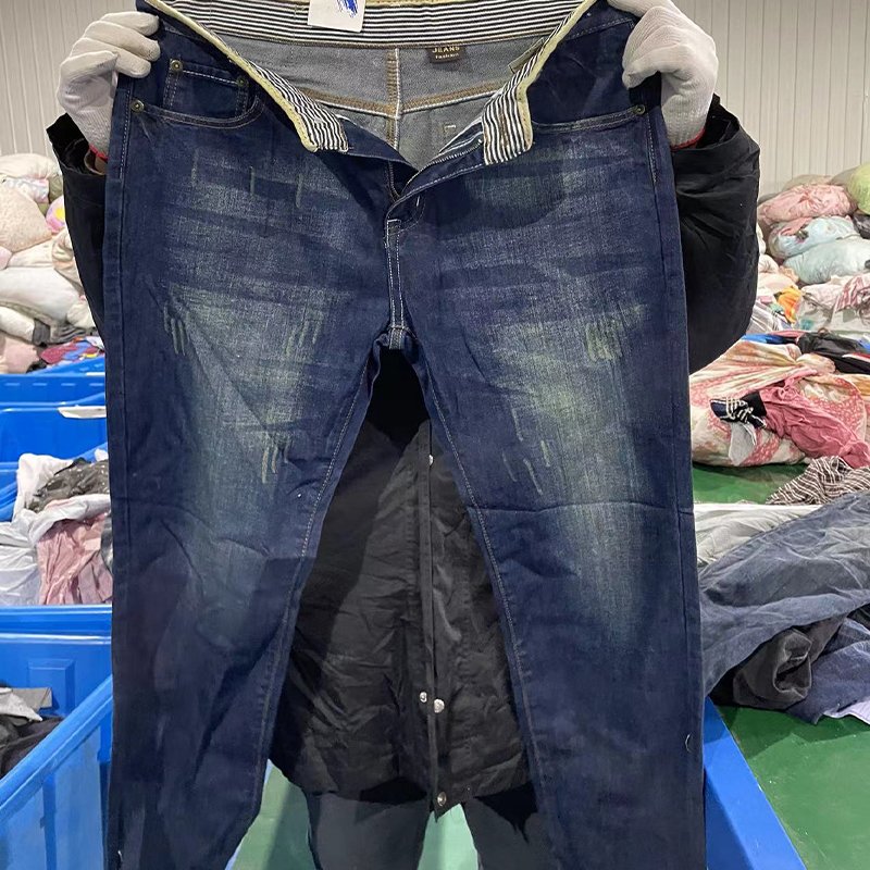 Second Hand Clothing Used Men Jeans Pants Male First Grade Bale Used Clothes For Men