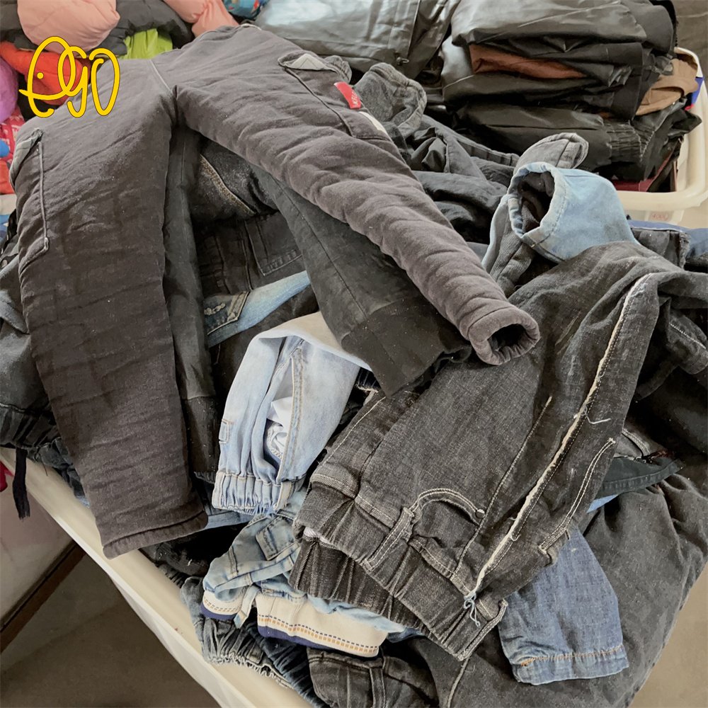 Kids Wholesale Winter Clothes Used Kids Pants Second Hand Baby Cotton Pants Used Children'S Pants Baby Winter Fashion Clothes