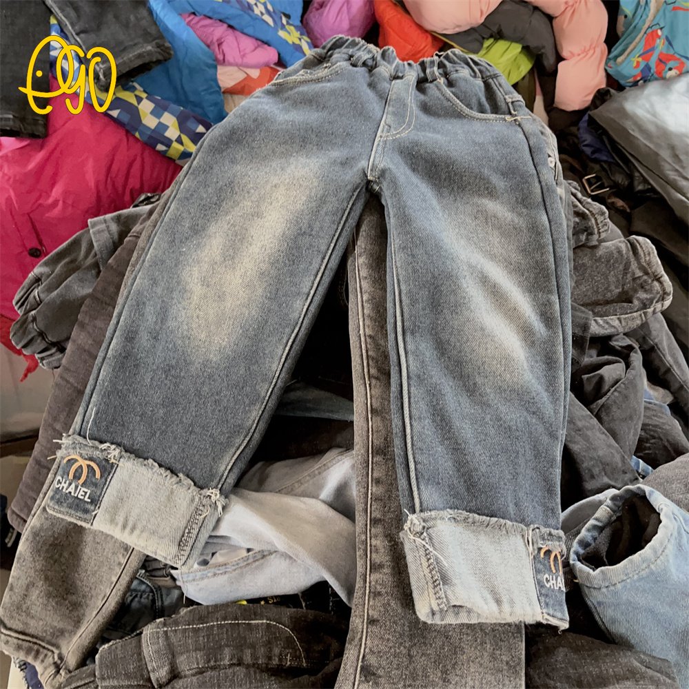 Kids Wholesale Winter Clothes Used Kids Pants Second Hand Baby Cotton Pants Used Children'S Pants Baby Winter Fashion Clothes