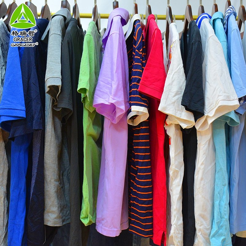 Good Price Popular Men Short Sleeve T-Shirt Secondhand Clothing Summer Used Clothes