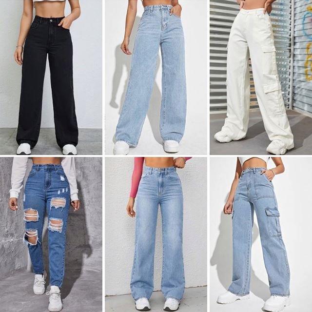 2024 Fashion Women's Stock Women's Casual Tight Jeans Bulk Clothing Wholesale Random Shipment