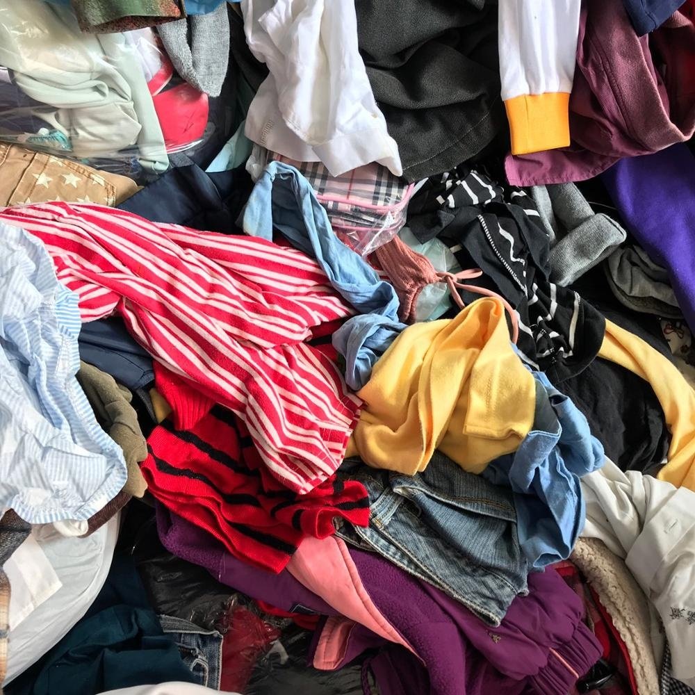 All season Unsorted Clean Original raw materials untouched used clothes