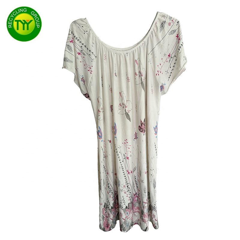100% Cotton Nightgown Women Dress Mix Sets Cozy Women Pajamas Bale Of Cotton night wear UK Used Clothes