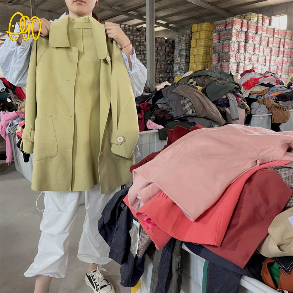 Branded Used Clothes USA Wholesale Overcoat 100 KG Bale Manufacturer Premium Used Clothing