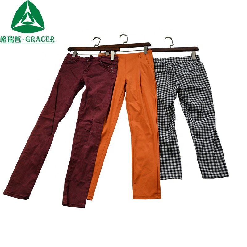 Wholesale Ladies Cotton Pants Used Clothes In Bales in USA Canada Used Clothing