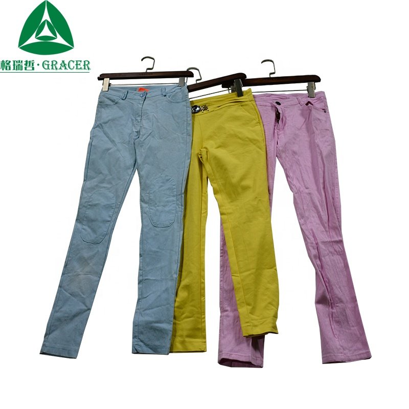 Wholesale Ladies Cotton Pants Used Clothes In Bales in USA Canada Used Clothing