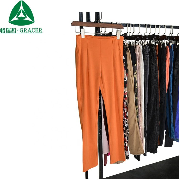 Wholesale Ladies Cotton Pants Used Clothes In Bales in USA Canada Used Clothing