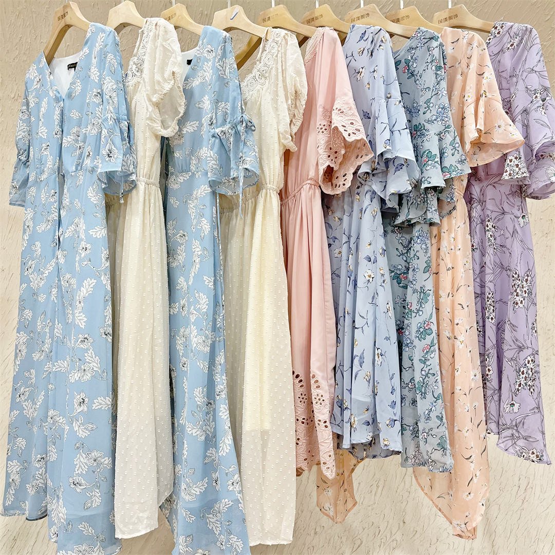 2023 new mixed Apparel stock womens short top bales T-shirt used clothing womens casual dress
