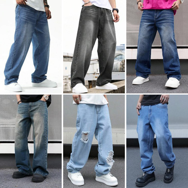 Wholesale of summer thin men's jeans men's straight slim fit elastic casual stock jeans randomly shipped