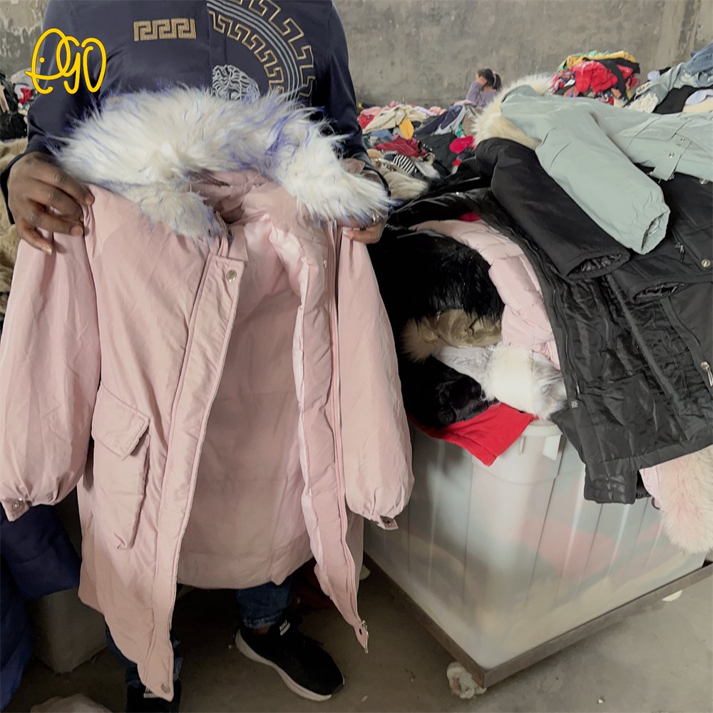 High Quality Sales Stock Clothes Women Ladies Jackets Second Hand Clothing USA Winter Women's Cotton Clothes