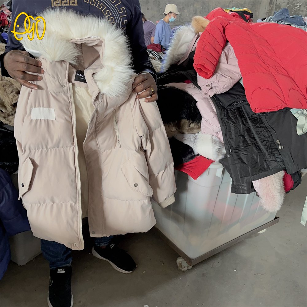 High Quality Sales Stock Clothes Women Ladies Jackets Second Hand Clothing USA Winter Women's Cotton Clothes