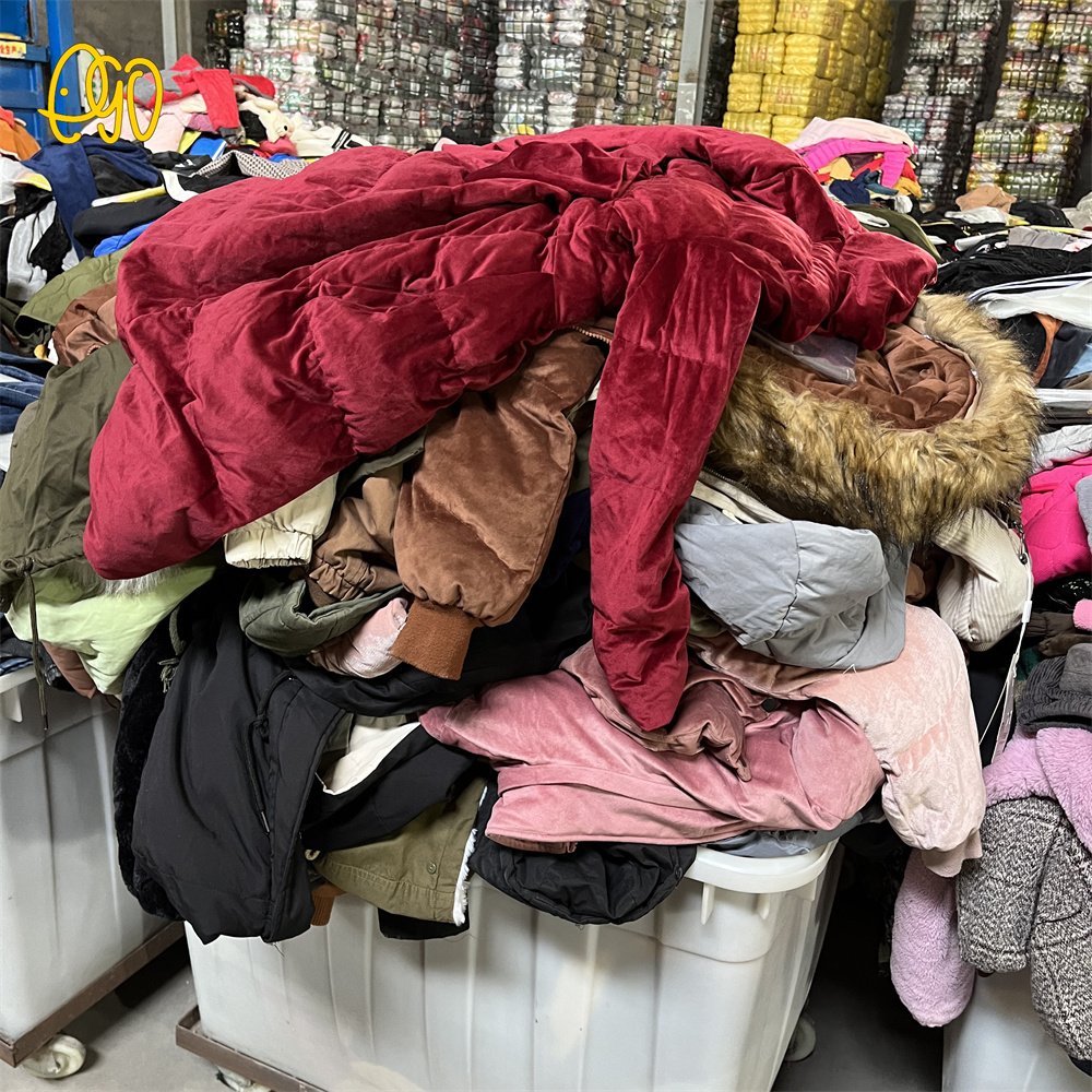 High Quality Sales Stock Clothes Women Ladies Jackets Second Hand Clothing USA Winter Women's Cotton Clothes
