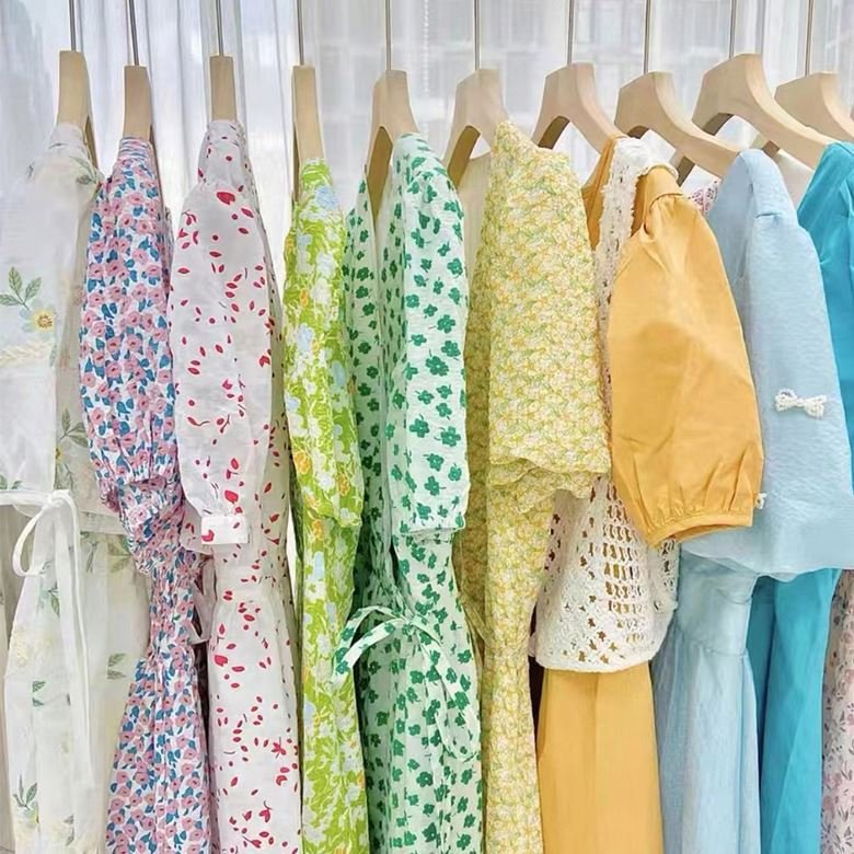2023 Wholesale Summer New French Strap Dress Brand Clothes Women's Used Inventory Clothing
