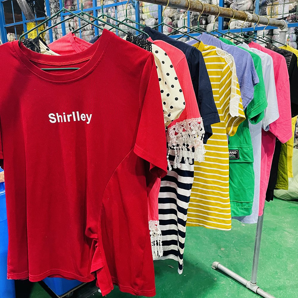 Factory Direct Sales Second Hand Clothes High Quality Summer Used Clothing Women's T-Shirts Used Clothes Bales