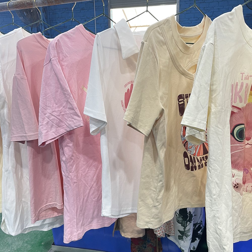 Factory Direct Sales Second Hand Clothes High Quality Summer Used Clothing Women's T-Shirts Used Clothes Bales