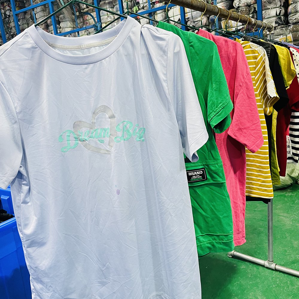 Factory Direct Sales Second Hand Clothes High Quality Summer Used Clothing Women's T-Shirts Used Clothes Bales