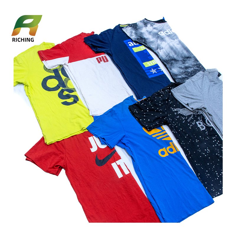 wholesale europe extra quantity containers Summer ladies women second hand clothing used brand clothes for men t-shirt