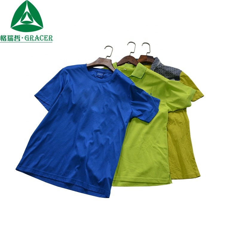 Factory Stock Wholesale Bales Bulk Casual Used Clothes Men T-Shirt Second Hand Clothes In Bales