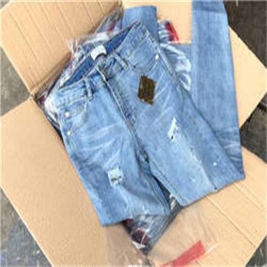 mix fashionable used stretch colored denim jeans for women stock lot garments