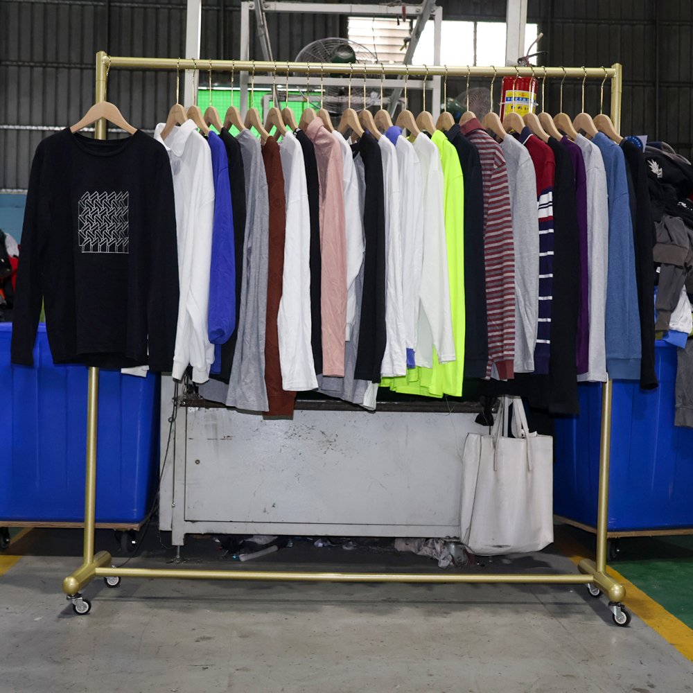 Factory stock wholesale bales bulk casual used clothes men T shirt long second hand bales men