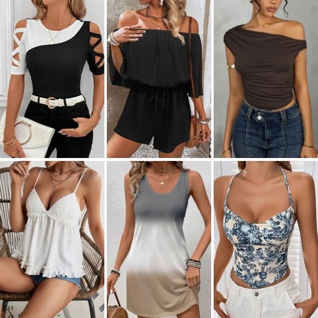 2024 Hot Selling Summer Women's Casual Printing Short sleeved V-neck Top T-shirt Shirt Mixed Style stock Random Shipment