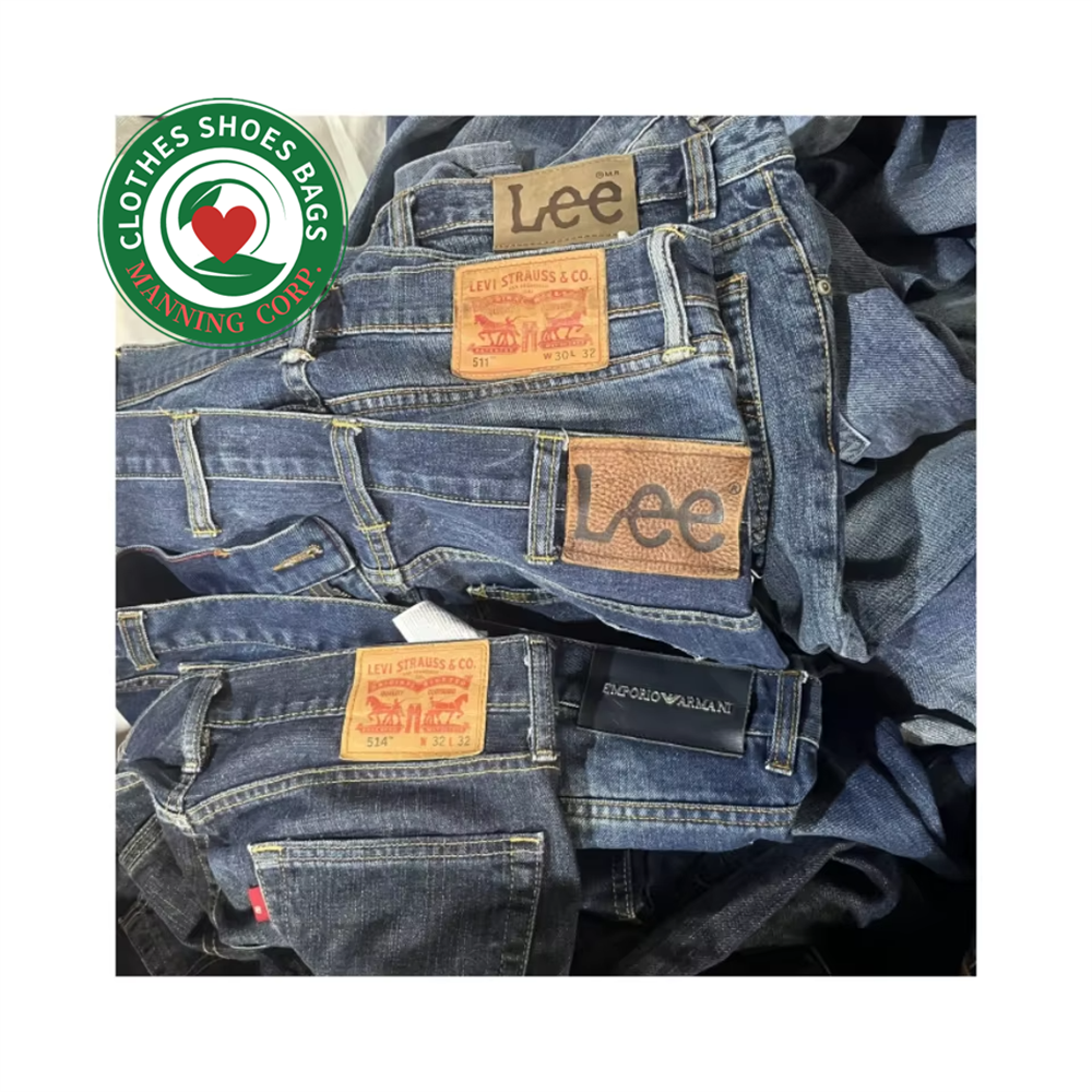 Wholesale used fashion jeans for unisex brand mix in good conditions