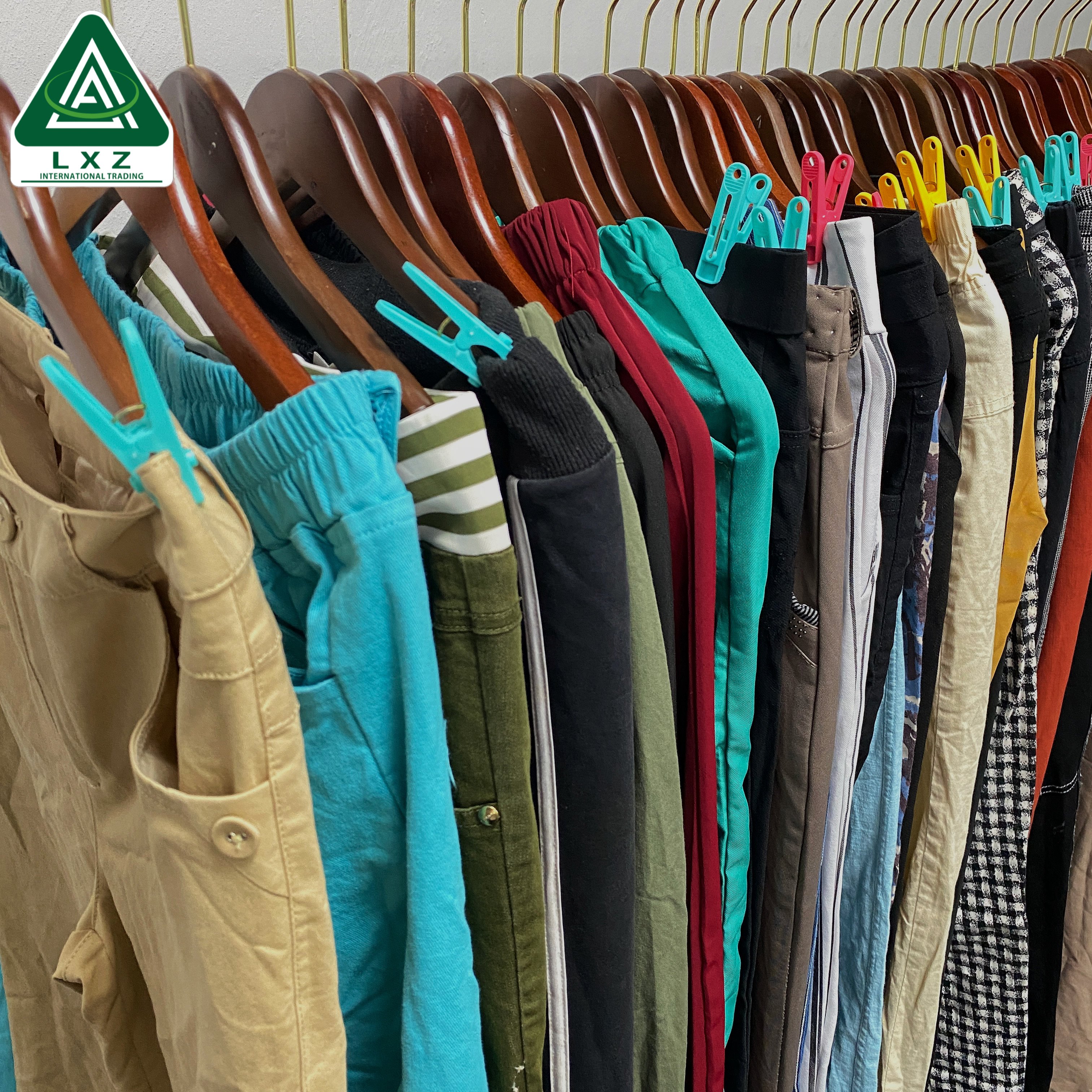 Used Lady Cotton Pants In Bales Second Hand Lady Cotton Pants Used Lady Pants Wholesale