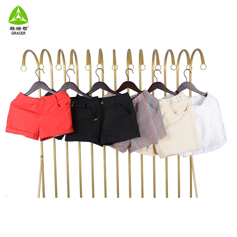 China bulk used clothes second hand jean ladies stitch line denim shorts used clothing bales uk