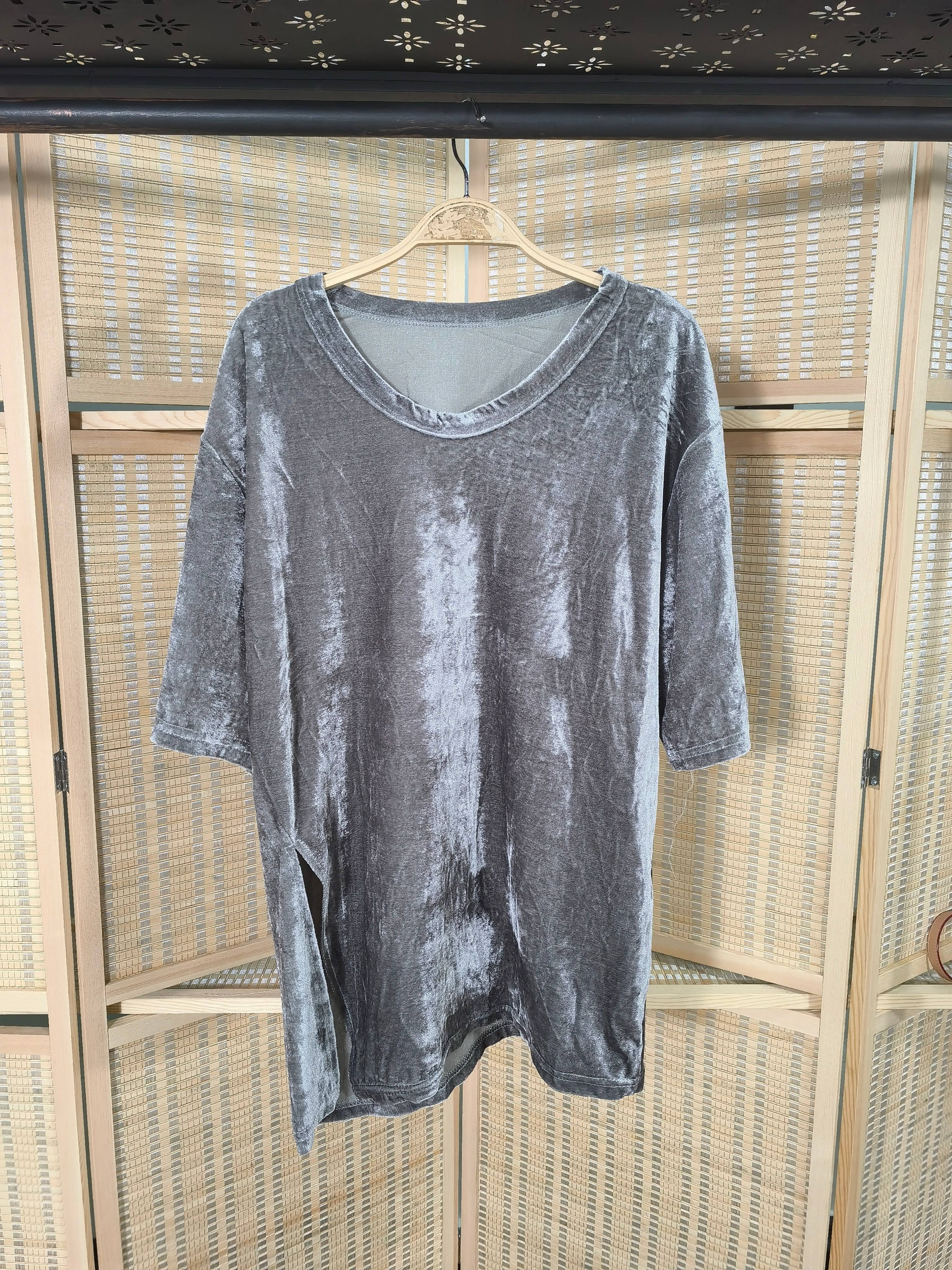 Wholesale High Quality Casual Elegant Slip For Women Second Hand Gold Velvet Top Used Clothes