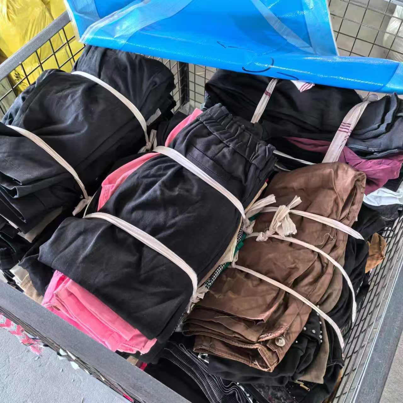 Summer Used Bales Second Hand Clothes Wholesale Supply Used Women Cotton Casual Pants Trousers Slacks For Ladies Ukay Bales Vip