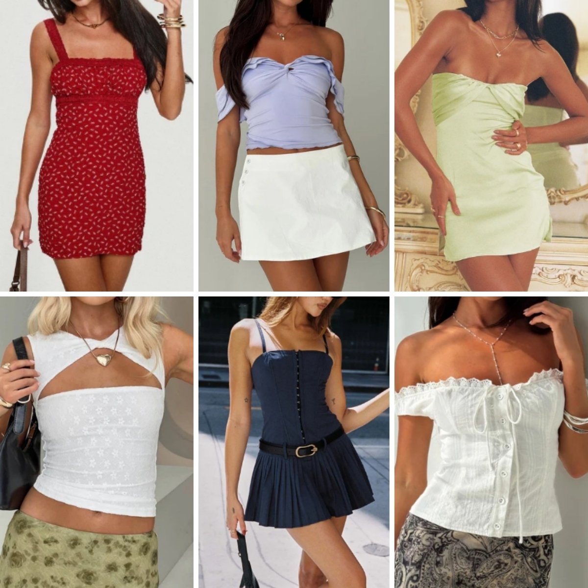 Clearance dress fashionable slim fit women's printed dress top T-shirt short skirt Mixed loading random shipment