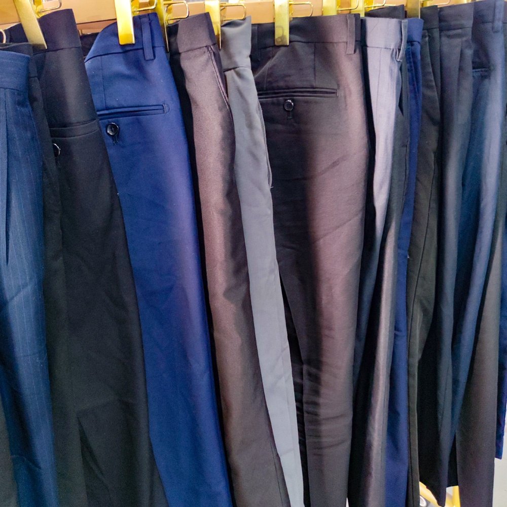 Vintage wholesale supplier Men tropical pants business trousers good quality new design wholesale used clothes