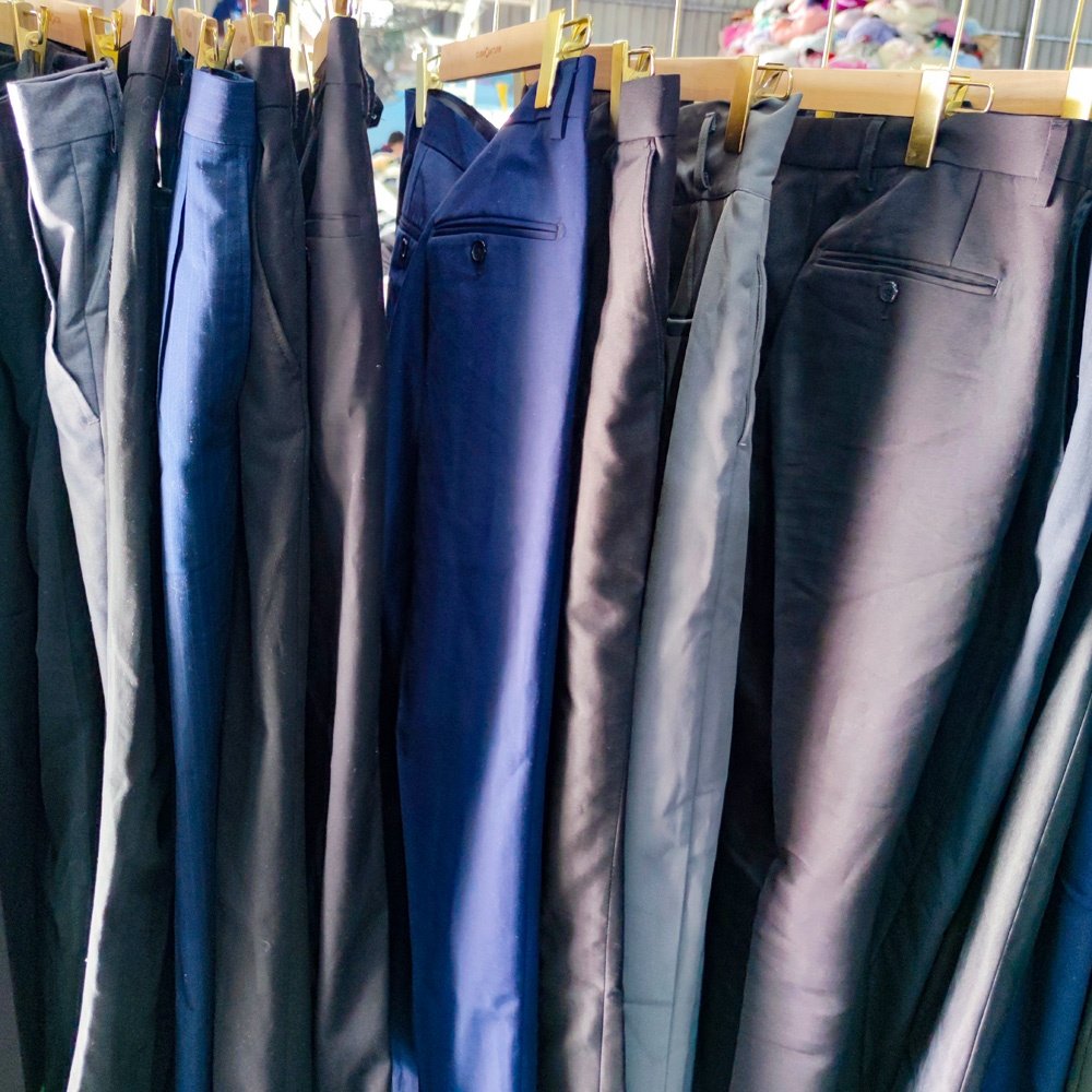 Vintage wholesale supplier Men tropical pants business trousers good quality new design wholesale used clothes
