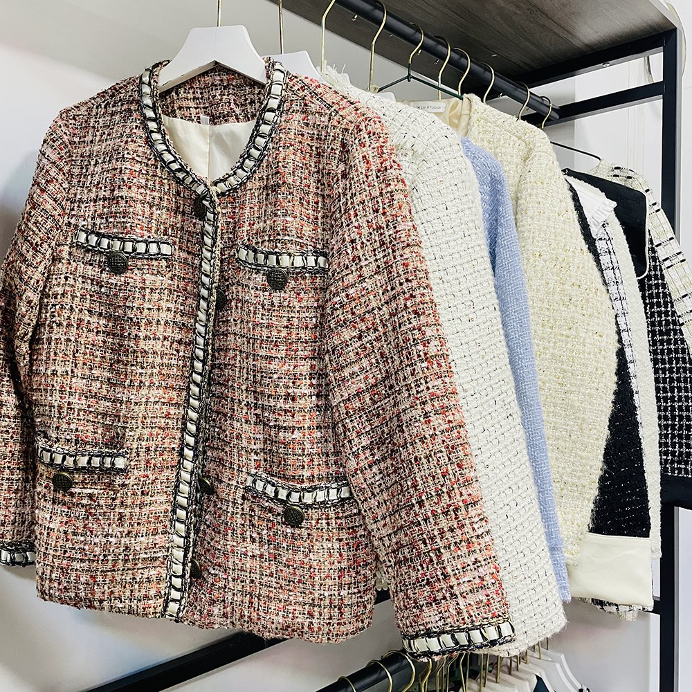 Korea Hot Sale Winter Used Clothing Ladies Worsted Coat Tweed Short Jackets Second Hand Clothes In Bales 100 KG