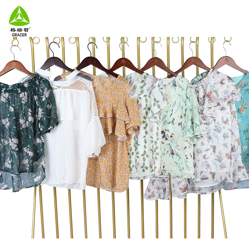 Silk Blouse Ladies Used Clothes From Korea Bales Premium Used Clothing Container