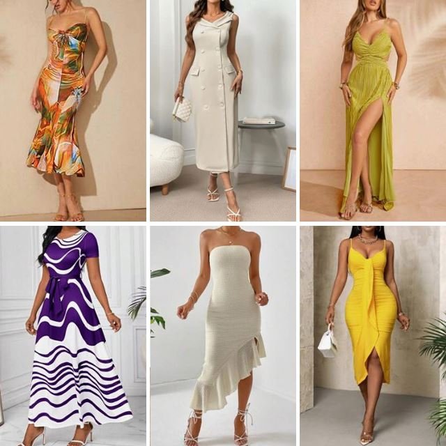 2024 wholesale fashion design summer women's casual V-neck printed short sleeved stock dresses randomly shipped
