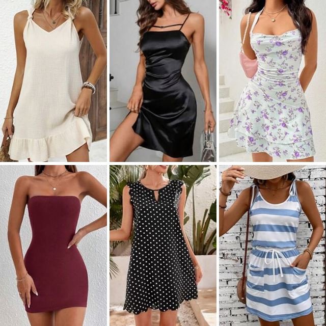 2024 wholesale fashion design summer women's casual V-neck printed short sleeved stock dresses randomly shipped