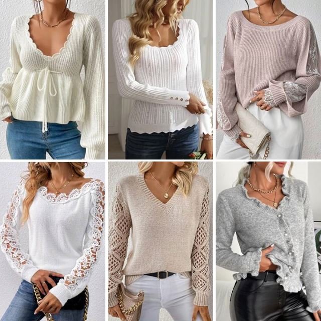 Supplier 2024 Leisure Fashion Women's Autumn/Winter Used Round Neck Long Sleeve Pullover Knitted Women's Sweater Clearance