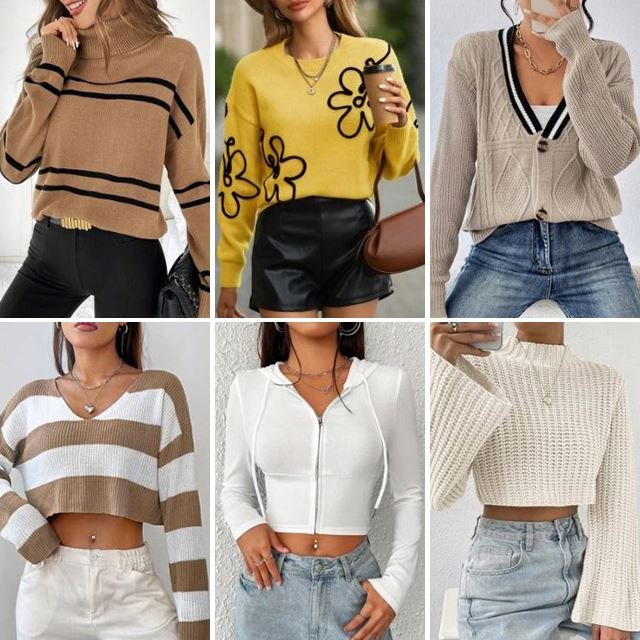 Supplier 2024 Leisure Fashion Women's Autumn/Winter Used Round Neck Long Sleeve Pullover Knitted Women's Sweater Clearance