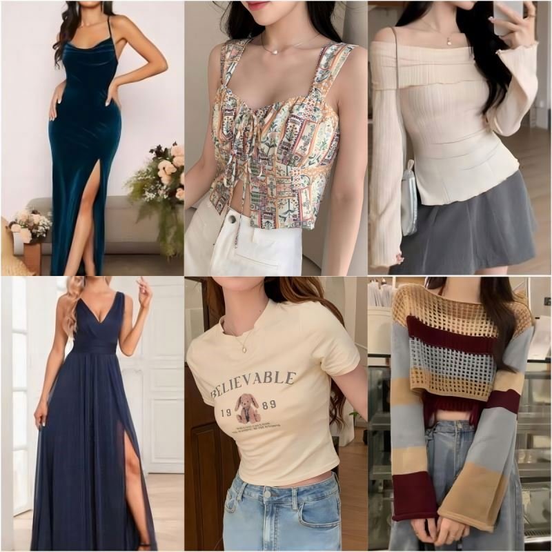 Stock Wholesale Bulks New Bales Clothes Used Clothes Bales For Women Long Dresses Brand Discount Women's Clothing Dress