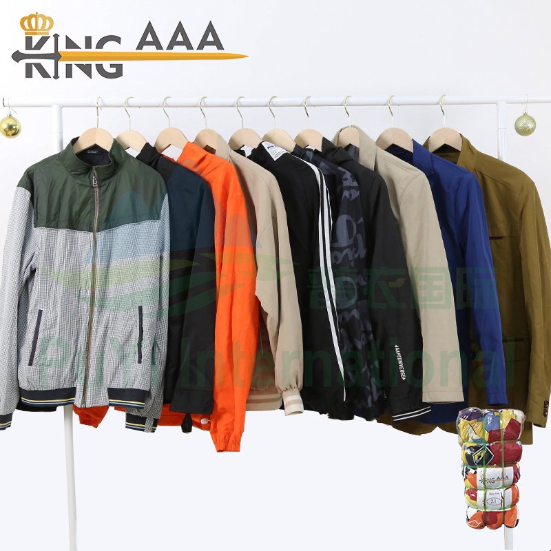 Ukay bales man jacket thin shipping used clothes ropa Mixed Size second hand clothes in bales korea