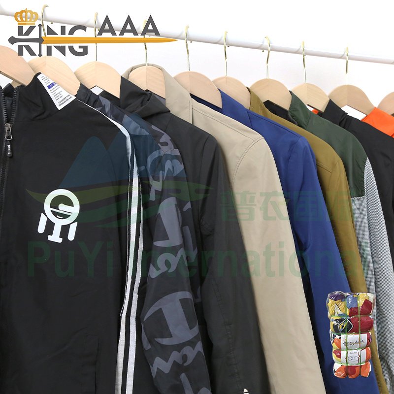 Ukay bales man jacket thin shipping used clothes ropa Mixed Size second hand clothes in bales korea