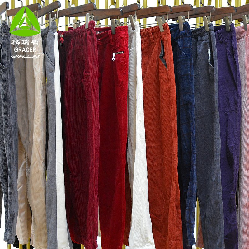 Ukay Ukay Bale Thrift Store Used Clothes Branded Mixed Sizes Skinny Corduroy Pants Second Hand Clothing Vintage Bale