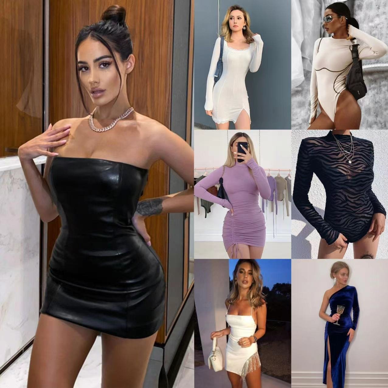 2024 Summer Women Clothing Sexy Skirt Dress Casual Women Ladies inventory Dress Mixed apparel stock