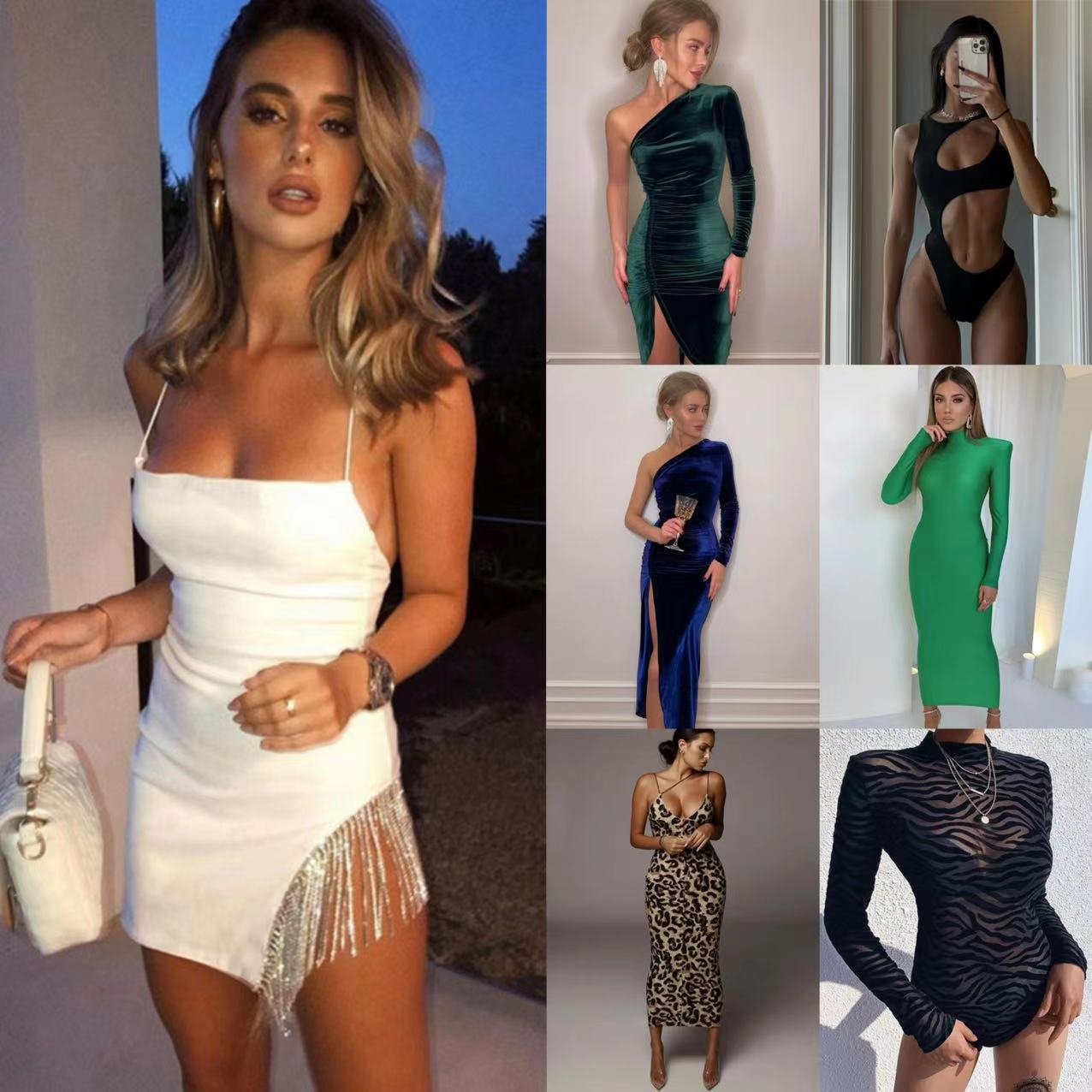2024 Summer Women Clothing Sexy Skirt Dress Casual Women Ladies inventory Dress Mixed apparel stock
