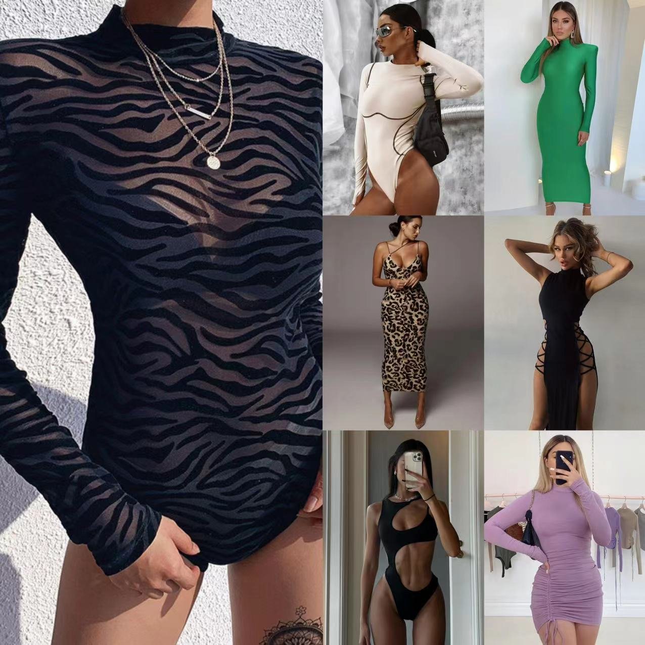 2024 Summer Women Clothing Sexy Skirt Dress Casual Women Ladies inventory Dress Mixed apparel stock