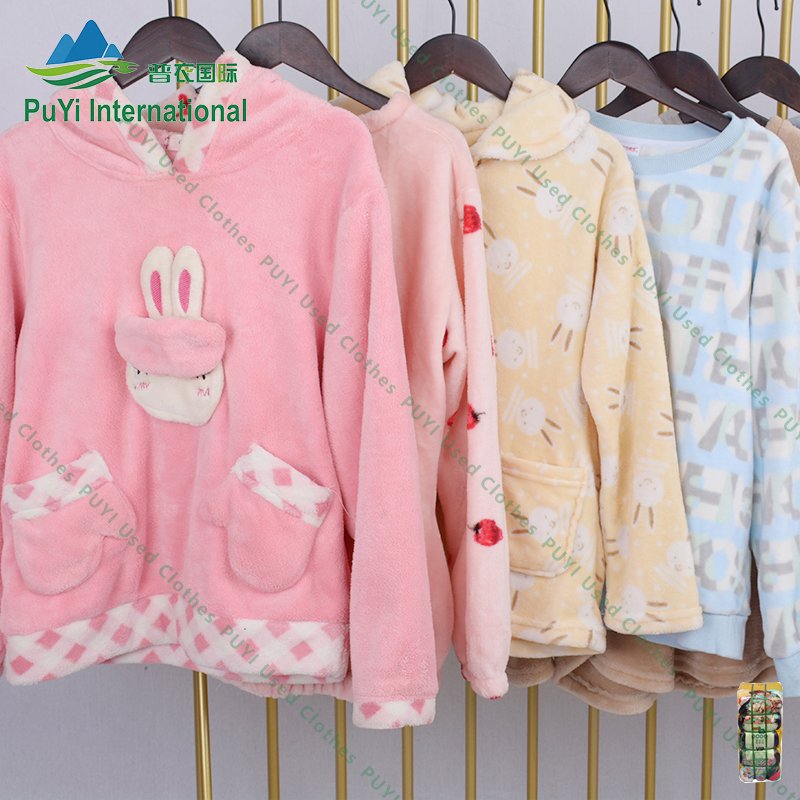 Winter nightgown used clothes bales king korea used clothing used women clothes second hand bulk