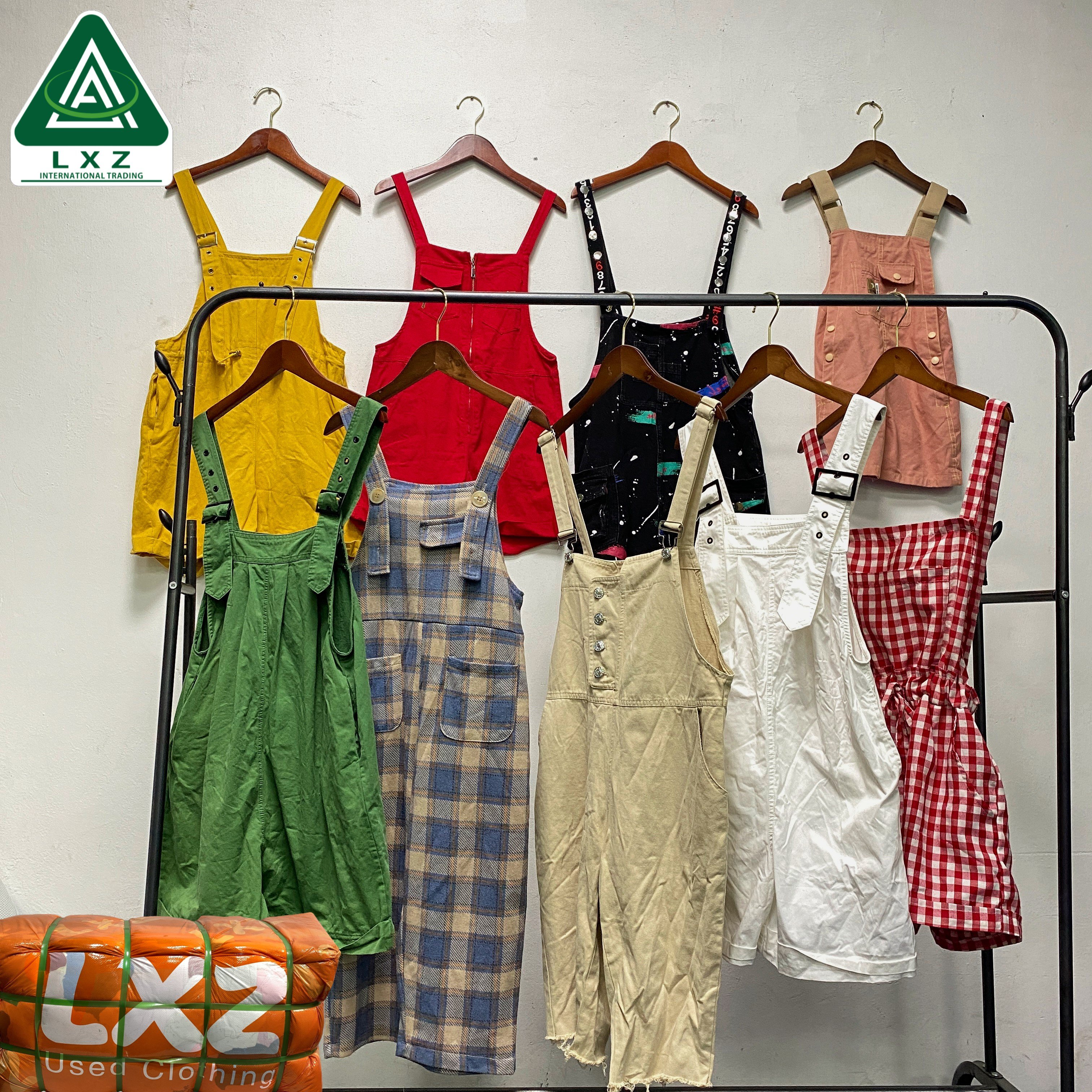 Used Cotton Strap Pants In Bales Second Hand Cotton Strap Pants Wholesale Used Strap Pants High Quality