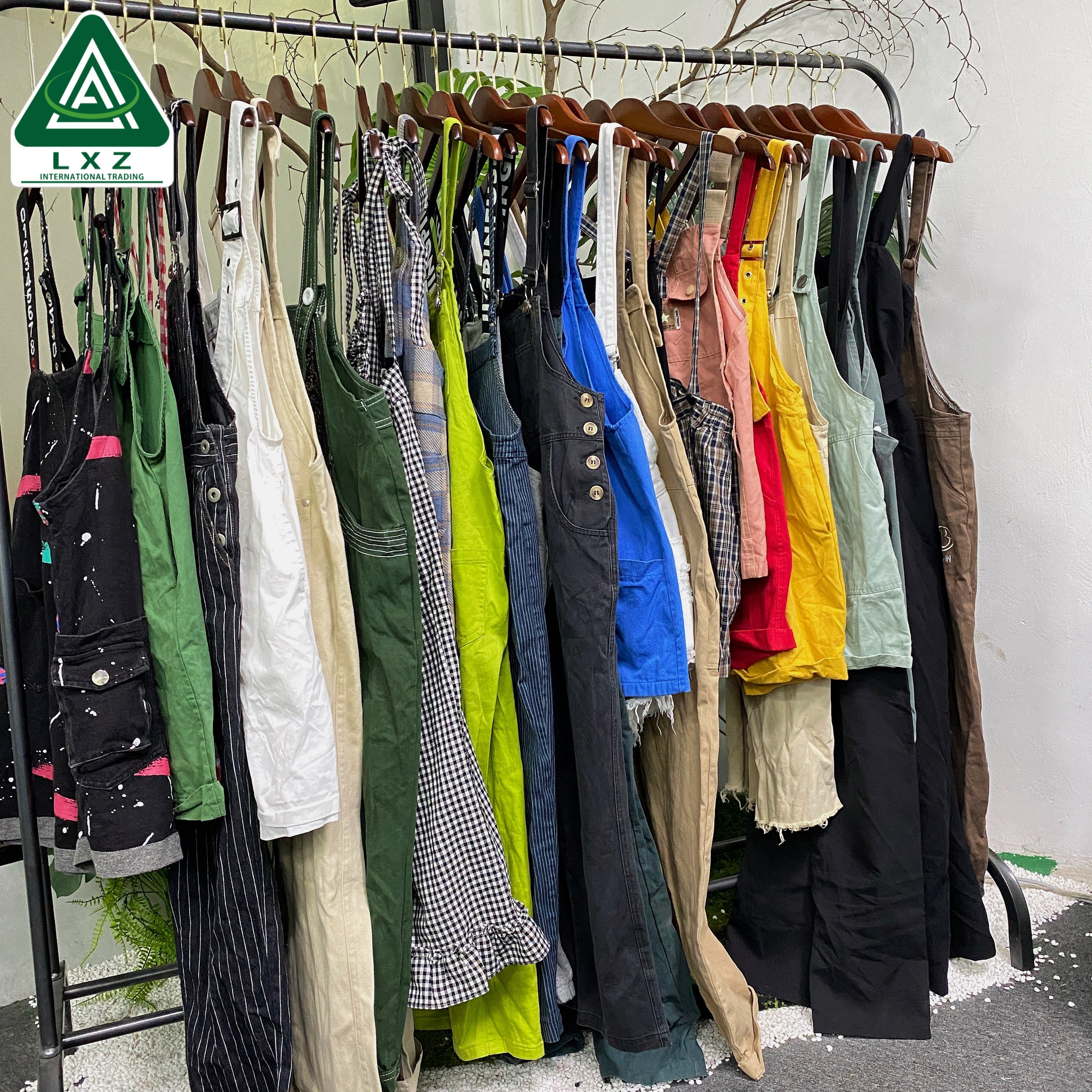 Used Cotton Strap Pants In Bales Second Hand Cotton Strap Pants Wholesale Used Strap Pants High Quality