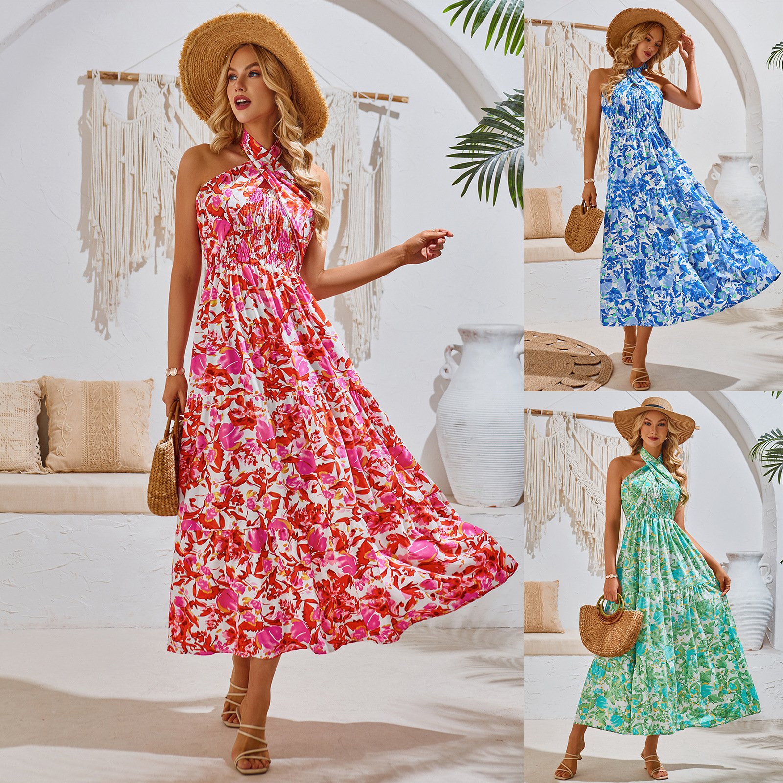 Summer Dress Mixed Second Hand Ladies Clothes Used Woman Silk Dress Stock